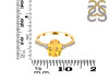 Citrine & White Topaz Ring CIT-RDR-3148.