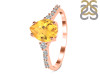 Citrine & White Topaz Ring CIT-RDR-3148.