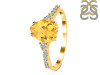 Citrine & White Topaz Ring CIT-RDR-3148.