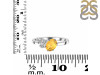 Citrine & White Topaz Ring CIT-RDR-3153.