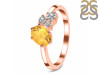 Citrine & White Topaz Ring CIT-RDR-3153.