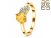 Citrine & White Topaz Ring CIT-RDR-3153.