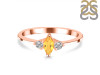 Citrine & White Topaz Ring CIT-RDR-3155.