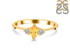 Citrine & White Topaz Ring CIT-RDR-3155.