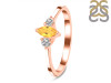 Citrine & White Topaz Ring CIT-RDR-3155.