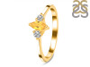 Citrine & White Topaz Ring CIT-RDR-3155.