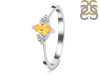 Citrine & White Topaz Ring CIT-RDR-3155.
