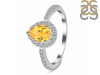 Citrine & White Topaz Ring CIT-RDR-3161.