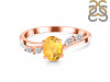 Citrine & White Topaz Ring CIT-RDR-3163.
