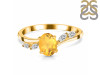 Citrine & White Topaz Ring CIT-RDR-3163.