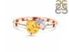 Citrine & White Topaz Ring CIT-RDR-3199.
