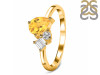 Citrine & White Topaz Ring CIT-RDR-3199.
