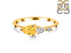 Citrine  & White Topaz Ring CIT-RDR-3238.