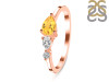 Citrine  & White Topaz Ring CIT-RDR-3238.