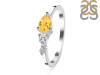 Citrine  & White Topaz Ring CIT-RDR-3238.