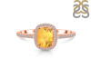Citrine & White Topaz Ring CIT-RDR-3263.