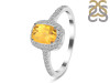 Citrine & White Topaz Ring CIT-RDR-3263.