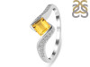 Citrine & White Topaz Ring CIT-RDR-346.