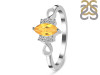 Citrine & White Topaz Ring CIT-RDR-349.