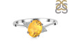 Citrine & White Topaz Ring CIT-RDR-351.