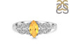 Citrine & White Topaz Ring CIT-RDR-355.