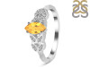 Citrine & White Topaz Ring CIT-RDR-355.