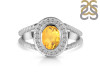 Citrine & White Topaz Ring CIT-RDR-359.