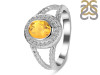 Citrine & White Topaz Ring CIT-RDR-359.