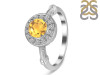 Citrine & White Topaz Ring CIT-RDR-364.