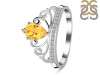 Citrine & White Topaz Ring CIT-RDR-365.