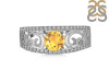 Citrine & White Topaz Ring CIT-RDR-375.