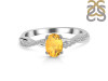 Citrine & White Topaz Ring CIT-RDR-376.
