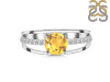 Citrine & White Topaz Ring CIT-RDR-377.