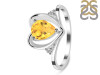 Citrine & White Topaz Ring CIT-RDR-379.