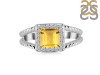 Citrine & White Topaz Ring CIT-RDR-388.