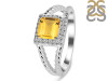 Citrine & White Topaz Ring CIT-RDR-388.