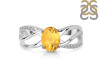 Citrine & White Topaz Ring CIT-RDR-395.
