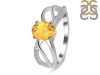 Citrine & White Topaz Ring CIT-RDR-395.
