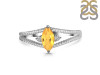 Citrine & White Topaz Ring CIT-RDR-396.