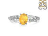 Citrine & White Topaz Ring CIT-RDR-402.