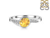 Citrine & White Topaz Ring CIT-RDR-403.