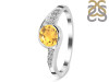Citrine & White Topaz Ring CIT-RDR-403.