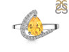 Citrine & White Topaz Ring CIT-RDR-404.