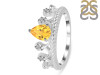 Citrine & White Topaz Ring CIT-RDR-405.