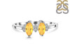Citrine & White Topaz Ring CIT-RDR-418.