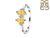 Citrine & White Topaz Ring CIT-RDR-418.