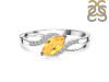 Citrine & White Topaz Ring CIT-RDR-422.