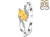 Citrine & White Topaz Ring CIT-RDR-422.