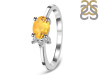 Citrine & White Topaz Ring CIT-RDR-435.