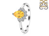 Citrine & White Topaz Ring CIT-RDR-436.